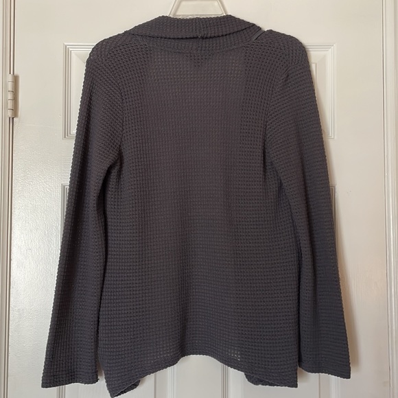 Grey Open Front Cardigan - Picture 2 of 9